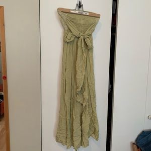Taupe Linen Dress